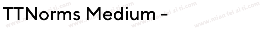 TTNorms Medium 中字体转换